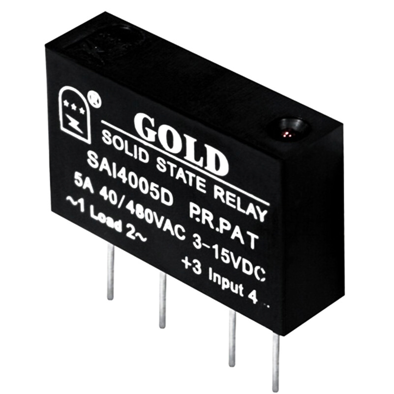 1PC SAI4005D 3-15VDC Solid State Relay 5A 40-480VAC 4Pins