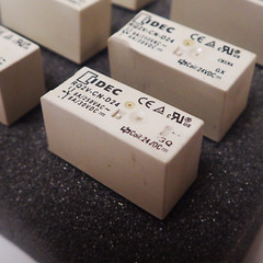 LOT OF 6 IDEC RQ2V-CN-D24 RQ PCB POWER RELAYS DPDT 8A DC24V