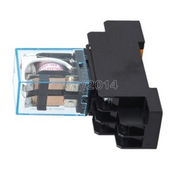 220V 10A Coil Power Relay DPDT LY2NJ HH62P HHC68A-2Z With 8 Pin Socket Base