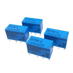 4pcs RY5W-K 5V DPDT Signal Relay For Audio