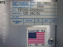 Schweitzer SEL-PRTU Protective Relay Terminal Input SELPRTU PRTU00-4XXXXHSX