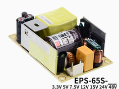 1PC NEW MEAN WELL Power supply EPS-65S-3.3/5/7.5/12/15/24/48V 100-240VAC #LL