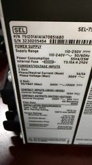 SEL-751 Feeder protection relay, Part # 751201A1A1A70851680