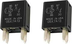 (2-Pack) 35A 12V DC 4-Pin SPST Automotive Relay – Compact Power Relay for Heavy-