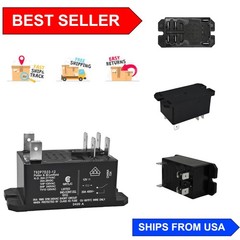 High Power 30A Relay with 12VDC Coil Voltage – DPST-NO Panel Mount Design