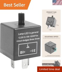 CF-13 LED Flasher Relay – Universal 12V Solution for Hyper Blink & Turn Signals