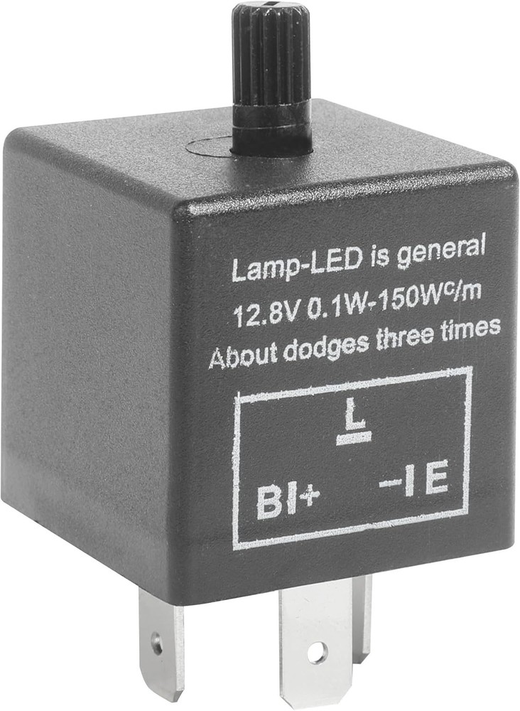 Adjustable 12V LED Flasher Relay for Reliable Turn Signals in All Vehicles