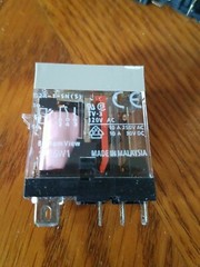 (5) OMRON General Purpose Relay,# 1YCL1, 120V AC Coil Volts, 10A @ 250V AC