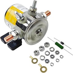 36 Volt Series Continuous Duty Solenoid Relay Nickel-Plating with Resistor & …
