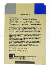 Measurement Technology Ltd. MTL2210B 1-Channel Switch Operated Relay
