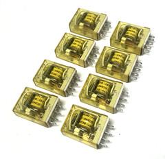 IDEC RHIB-U DC 24V COMPACT POWER RELAY RH SERIES BLADE TERMINAL 10A (LOT OF 8)