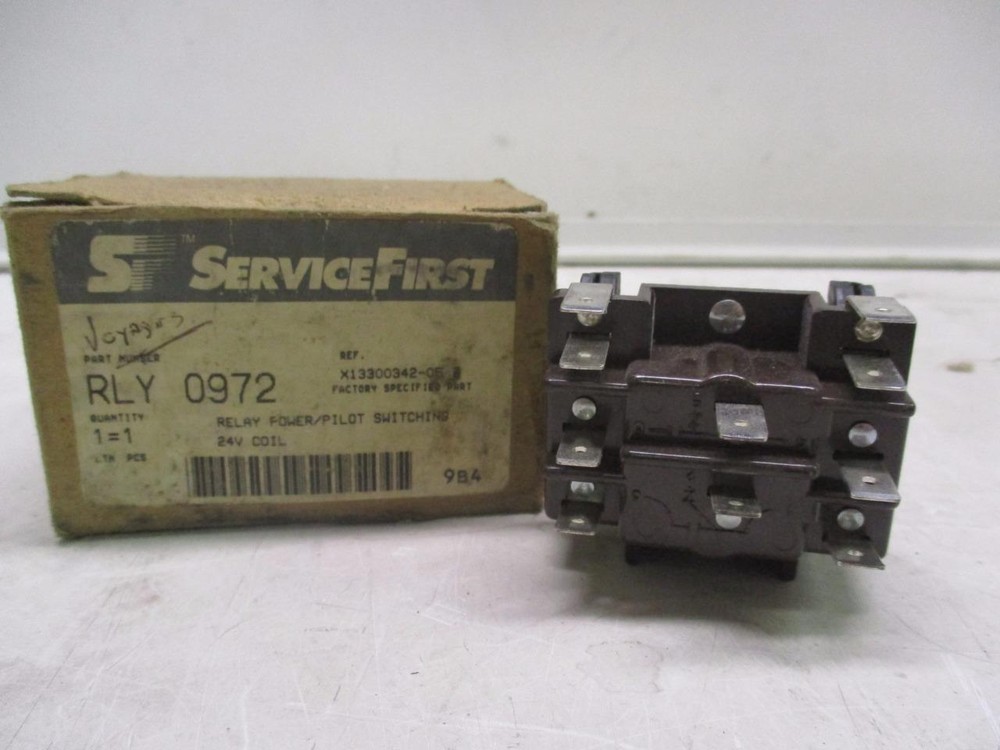 ServiceFirst RLY 0972, Relay Power/Pilot Switching; 24V Coil