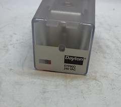 DAYTON 240 VAC Coil 10A Side Flange Relay – 8 Pin – DPDT – Prepaid Shipping