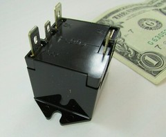 Nais Heavy Duty Normally Open Relay 25A / 1 HP 125/250 VAC 1 Form A, 12VAC Coil