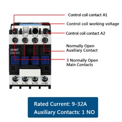 CJX2 Series 24V 36V 110V 220V 380V AC Contactors 9-95Amp Coil Voltage 3 Pole 3P