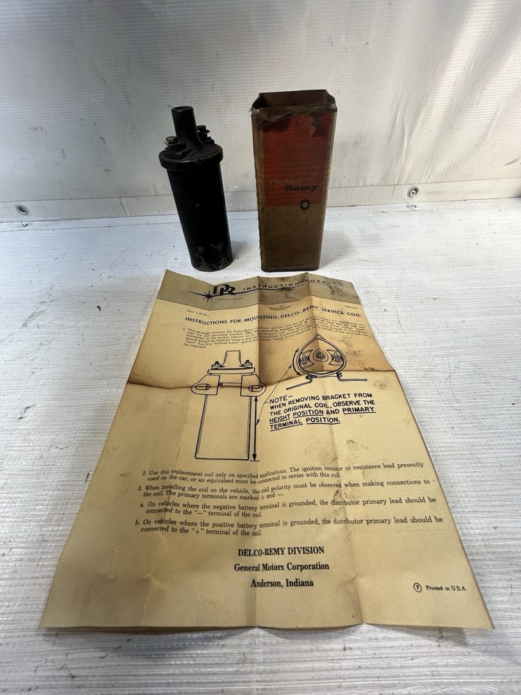 1963-1964 Chevrolet Camaro Chevelle Nova NOS Delco Ignition Coil 1115087