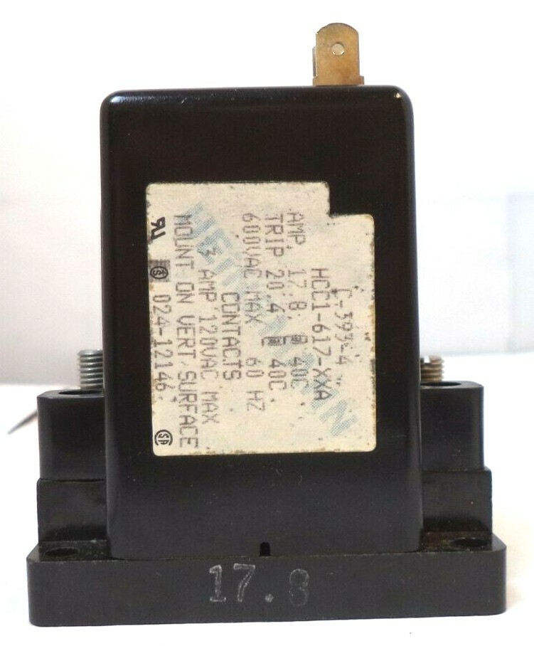 Heinemann Silic-O-Netic HVAC Prot Mag Relay HCC1-617-XXA