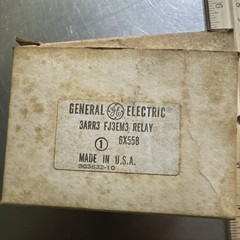 GENERAL ELECTRIC 3ARR3 FJ3EM3 RELAY 6X558 – MADE IN THE USA OEM