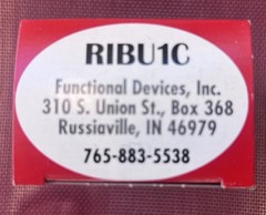 RIB RIBU1C Functional Devices Enclosed Relay 10-30 Vac/dc 120 Vac SPDT 10 Amp