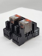2PC Schrack PT570730 Relay w Socket 6A 250V 14Pin 4P 230V Coil PT78740