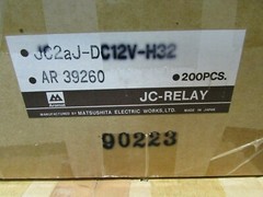Lot 2 Aromat Relays 2-Pole 12VDC Coil DPST-NO PC Board Max 15A 250VAC JC2aJ-DC12