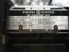 GENERAL ELECTRIC TIME CURRENT RELAY TYPE IAC 12IAC51A2A