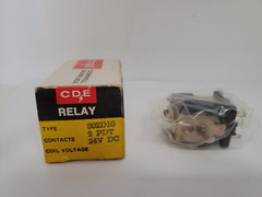 CDE 302D10 RELAY 2 PDT 24V DC 8-PINS NIB