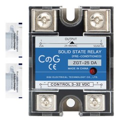 25A Solid State Relay DC to AC Converter 3-32VDC to 24-480VAC SSR Switch 25A