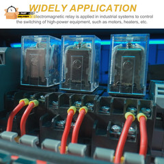 AC110V 30A Electromagnetic Relay, High Power Relay DPDT 2NO 2NC 8 Termi