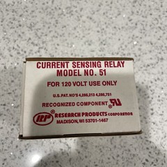 Aprilaire Model No. 51 Current Sensing Relay 120VAC 50 W 686720000515