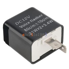 12V 2Pin Motorcycle Turn Signal Indicator Speed Adjustable LED Flasher Relay