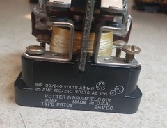 New! P&B PR7DY 24VDC 2NO 1HP 25A 240VAC Relay