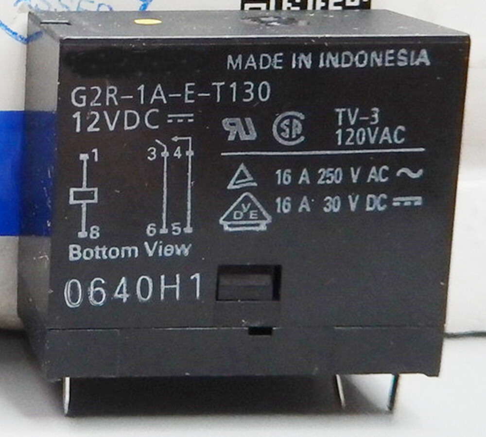 G2R-1A-E-T130 DC12 Power Relay 10A 12VDC 5 Pins (Pack of 5)