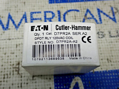 Cutler Hammer D7PR2A DPDT Relay 120V Coil Ser A2 NEW
