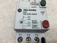 Allen Bradley 140-MN-0400 2.5-4 Amp Motor Circuit Protector Breaker 140MN0400
