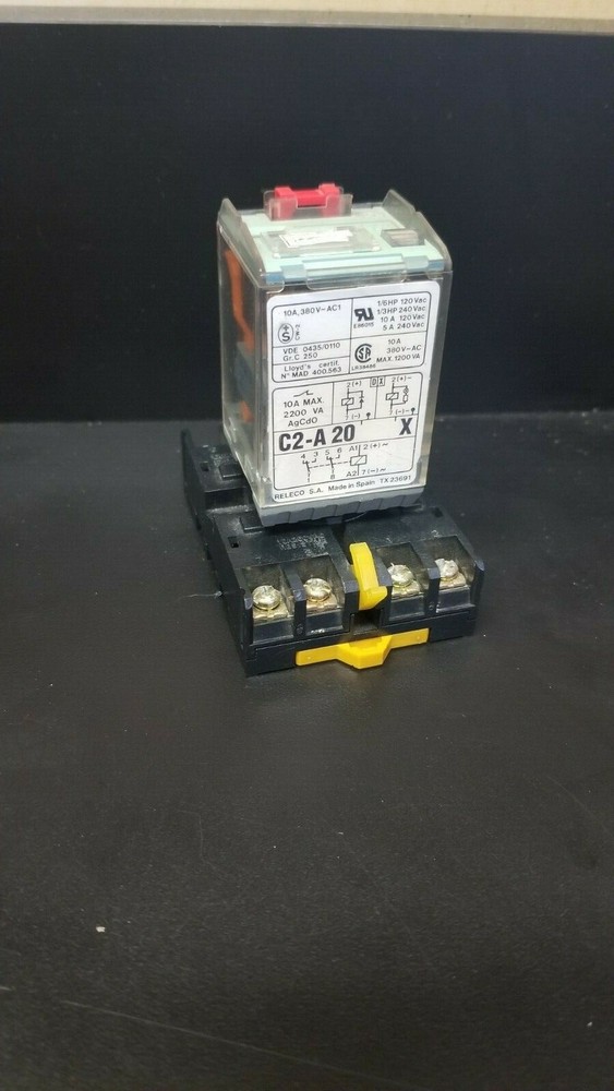 Releco Plug-In Relay W/ Socket, C2-A20X