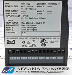 Deif rmf-112d frequency relay