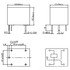 SRD – 3V/5V/6V/9V/12V/24V – SL-A/SL-C Blue Original Relay SPDT 4/5-Pins PCB 10A