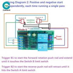 IO56D02 DC 12V 24V Motor Controller Relay Module Forward Reverse Control Board