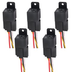 Cotonlake12V 40A 4Pin SPST Harness Sockets with Color-Labeled Wires for Autom…