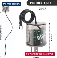 2Pin LED Flasher Relay with Ground Wire,12V Car Flasher Relay for Fixing LED Tur