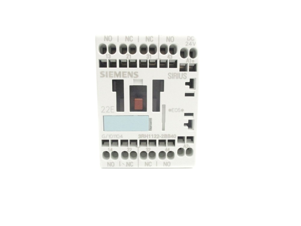 SIEMENS 3RH1122-2BB40 24VDC 10A NSNP