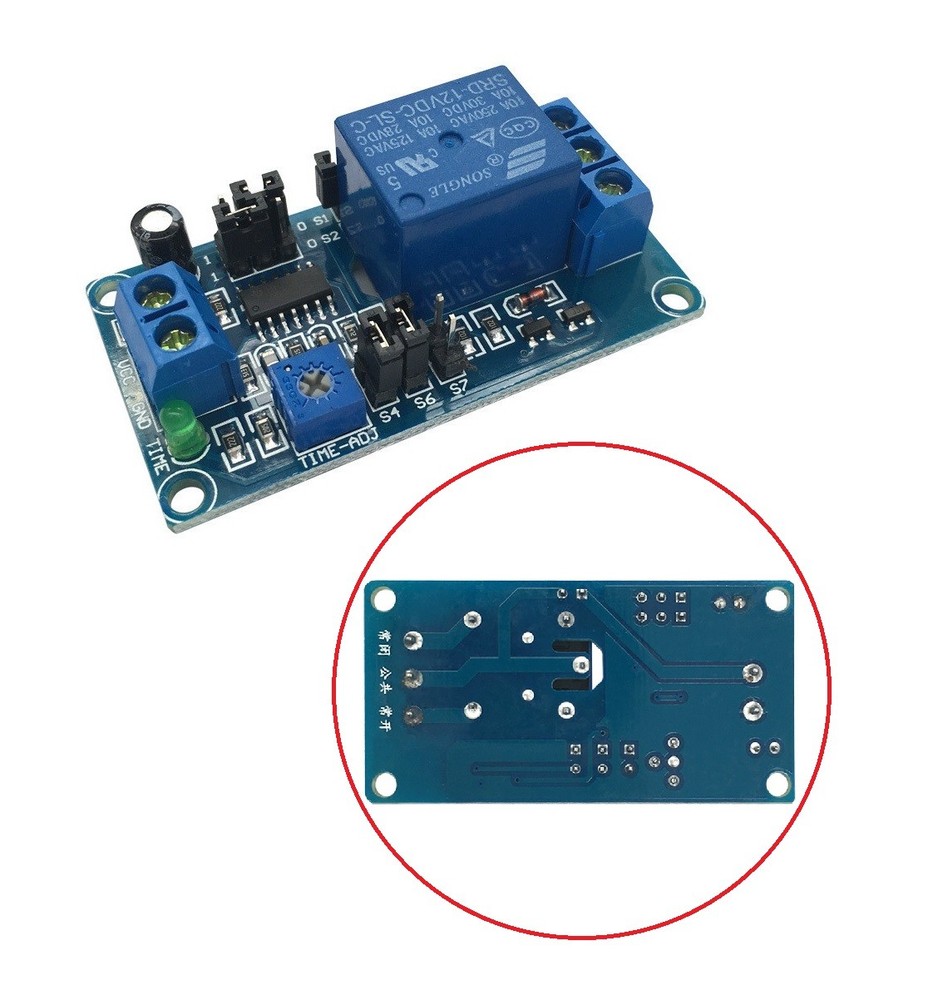 DC 12V Delay Relay Delay Turn on / Delay Turn off Switch Module with Timer