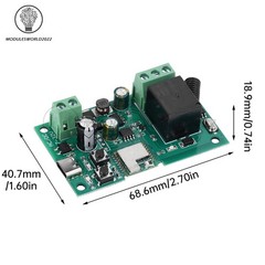 AC/DC 7-32V Type-C 5V 1 Channel WiFi Smart Relay Switch Module Remote Control