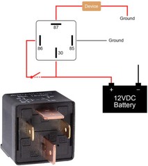 2 PCS Car Relay 4Pin DC 12V 80A Normally Open SPST with Relay Socket Plug 4 Wire