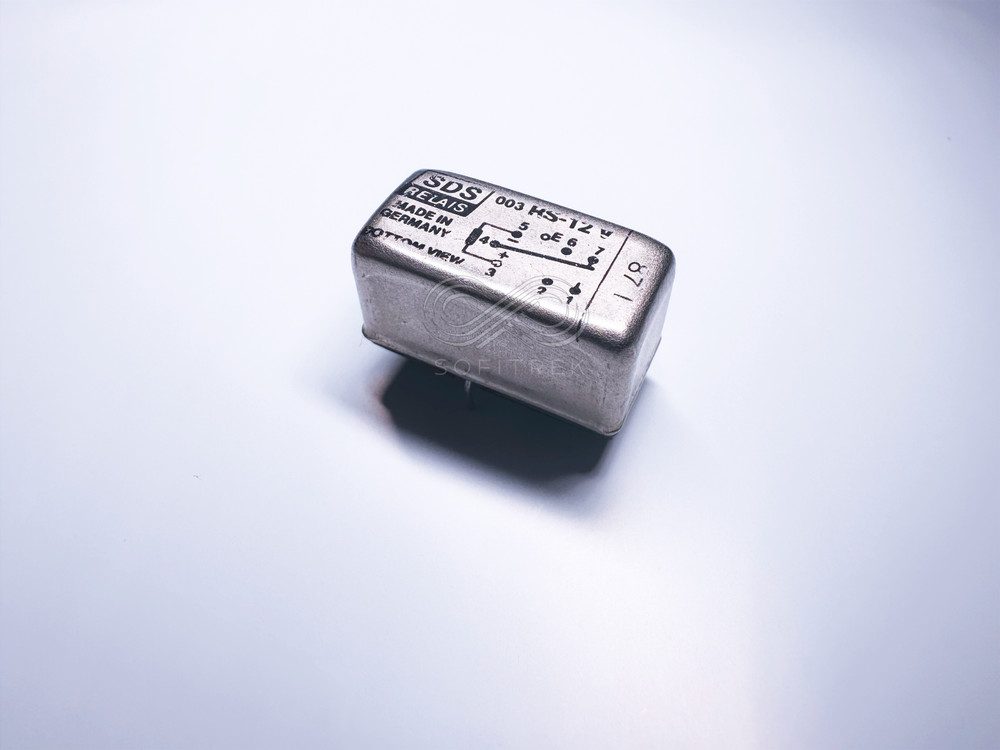 RS-12V SDS RELAIS Magnetically Sealed Reed Relay 12VDC 1A Polarized SPDT 8-Pin