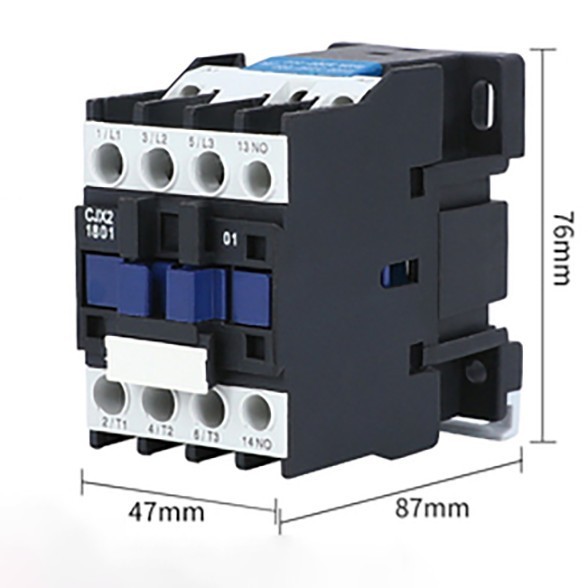 1x AC Contactor 18A 3 Phase 3-Pole 1NC 110V 50/60Hz Coil CJX2-1801 #DD