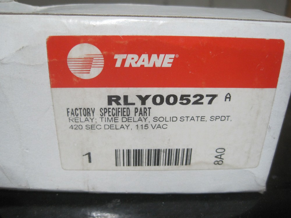 New Trane Relay RLY 00527 420 SEC delay 115 V 10 AMP Free Shipping