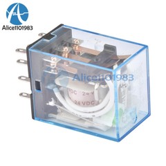 MY3NJ AC 220V / AC 110V / DC 24V 11 PIN Coil Power Relay Module Socket Base