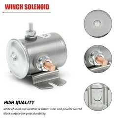 3 Terminal Continuous Duty Solenoid Relay 12V 200A for Marine Winch Golf Cart